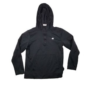 Champion athletic wear black pull over hoodie